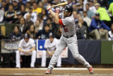 St Louis Cardinals v Milwaukee Brewers - Game Six, Milwaukee, WI - October 16: Lance Berkman Photographic Print by Christian Petersen