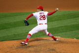Milwaukee Brewers v St. Louis Cardinals - Game Four, St Louis, MO - October 13: Octavio Dotel Photographic Print by Dilip Vishwanat