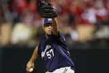 Milwaukee Brewers v St. Louis Cardinals - Game Four, St Louis, MO - October 13: Francisco Rodriguez Photographic Print by Christian Petersen