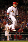 2011 World Series G. 6 - Texas Rangers v St Louis Cardinals, St Louis, MO - Oct. 27: Yadier Molina Photographic Print by Jamie Squire