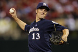 Milwaukee Brewers v St Louis Cardinals - Game Five, St Louis, MO - October 14: Zack Greinke Photographic Print by Jamie Squire