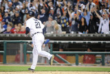 Texas Rangers v Detroit Tigers - Playoffs Game Five, Detroit, MI - October 13: Delmon Young Photographic Print by Harry How