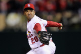 Milwaukee Brewers v St Louis Cardinals - Game Five, St Louis, MO - October 14: Octavio Dotel Photographic Print by Jamie Squire