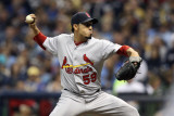 St Louis Cardinals v Milwaukee Brewers - Game Six, Milwaukee, WI - October 16: Fernando Salas Photographic Print by Christian Petersen