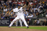 St Louis Cardinals v Milwaukee Brewers - Game Six, Milwaukee, WI - October 16: Francisco Rodriguez Photographic Print by Christian Petersen