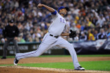 Texas Rangers v Detroit Tigers - Playoffs Game Four, Detroit, MI - October 12: Alexi Ogando Photographic Print by Kevork Djansezian