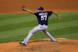 Milwaukee Brewers v St. Louis Cardinals - Game Four, St Louis, MO - October 13: Francisco Rodriguez Photographic Print by Dilip Vishwanat