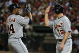 Detroit Tigers v Texas Rangers - Game Six, Arlington, TX - Oct. 15: Austin Jackson and Brandon Inge Lámina fotográfica por Harry How Detroit Tigers v Texas Rangers - Game Six, Arlington, TX - Oct. 15: Austin Jackson and Brandon Inge Lámina fotográfica por Harry How