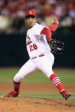 Milwaukee Brewers v St. Louis Cardinals - Game Four, St Louis, MO - October 13: Octavio Dotel Photographic Print by Christian Petersen
