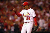 Milwaukee Brewers v St Louis Cardinals - Game Five, St Louis, MO - October 14: Octavio Dotel Photographic Print by Dilip Vishwanat