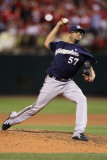 Milwaukee Brewers v St. Louis Cardinals - Game Four, St Louis, MO - October 13: Francisco Rodriguez Photographic Print by Christian Petersen