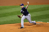 Milwaukee Brewers v St. Louis Cardinals - Playoffs Game Four, St Louis, MO - October 13: Randy Wolf Photographic Print by Dilip Vishwanat