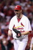 Milwaukee Brewers v St. Louis Cardinals - Game Three, St Louis, MO - October 12: Chris Carpenter Photographic Print by Christian Petersen