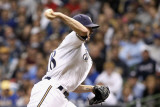 St Louis Cardinals v Milwaukee Brewers - Game Six, Milwaukee, WI - October 16: Shaun Marcum Photographic Print by Christian Petersen