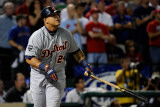 Detroit Tigers v Texas Rangers - Playoffs Game Six, Arlington, TX - October 15: Miguel Cabrera Photographic Print by Kevork Djansezian