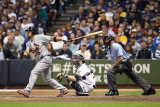 St Louis Cardinals v Milwaukee Brewers - Game Six, Milwaukee, WI - October 16: Rafael Furcal Photographic Print by Christian Petersen