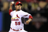2011 World Series G. 6 - Texas Rangers v St Louis Cardinals, St Louis, MO - Oct. 27: Fernando Salas Photographic Print by Ezra Shaw