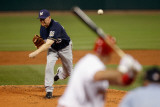 Milwaukee Brewers v St. Louis Cardinals - Playoffs Game Four, St Louis, MO - October 13: Randy Wolf Photographic Print by Pool .