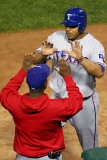 Texas Rangers v St Louis Cardinals, St Louis, MO - Oct. 27: Nelson Cruz and Esteban German Photographic Print by Dilip Vishwanat