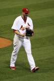 Milwaukee Brewers v St. Louis Cardinals - Game Three, St Louis, MO - October 12: Chris Carpenter Photographic Print by Jamie Squire