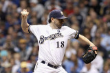 St Louis Cardinals v Milwaukee Brewers - Game Six, Milwaukee, WI - October 16: Shaun Marcum Photographic Print by Christian Petersen
