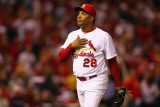 Milwaukee Brewers v St Louis Cardinals - Game Five, St Louis, MO - October 14: Octavio Dotel Photographic Print by Dilip Vishwanat