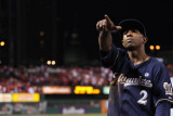 Milwaukee Brewers v St. Louis Cardinals - Game Four, St Louis, MO - October 13: Nyjer Morgan Photographic Print by Christian Petersen