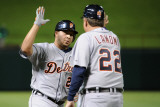 Detroit Tigers v Texas Rangers - Playoffs Game Six, Arlington, TX - October 15: Jhonny Peralta Photographic Print by Harry How