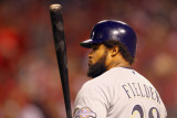 Milwaukee Brewers v St. Louis Cardinals - Game Three, St Louis, MO - October 12: Prince Fielder Photographic Print by Dilip Vishwanat