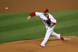 Milwaukee Brewers v St. Louis Cardinals - Game Three, St Louis, MO - October 12: Chris Carpenter Photographic Print by Jamie Squire