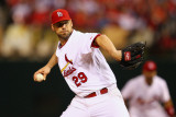 Milwaukee Brewers v St. Louis Cardinals - Game Three, St Louis, MO - October 12: Chris Carpenter Photographic Print by Dilip Vishwanat