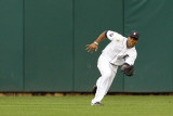 Texas Rangers v Detroit Tigers - Playoffs Game Five, Detroit, MI - October 13: Austin Jackson Photographic Print by Leon Halip