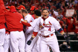 2011 World Series G. 6 - Texas Rangers v St Louis Cardinals, St Louis, MO - Oct. 27: Yadier Molina Photographic Print by Ezra Shaw