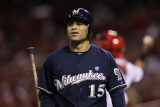 Milwaukee Brewers v St Louis Cardinals - Game Five, St Louis, MO - October 14: Jerry Hairston Jr. Photographic Print by Jamie Squire