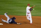 Brewers v St. Louis Cardinals - G. Four, St Louis, MO - Oct. 13: Rafael Furcal and Ryan Braun Photographic Print by Dilip Vishwanat