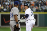 Texas Rangers v Detroit Tigers - Game Five, Detroit, MI - Oct. 13: Adrian Beltre and Miguel Cabrera Photographic Print by Harry How