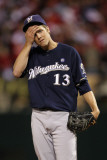 Milwaukee Brewers v St Louis Cardinals - Game Five, St Louis, MO - October 14: Zack Greinke Photographic Print by Jamie Squire