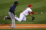Brewers v St. Louis Cardinals - G. Four - Oct. 13: Fernando Salas and Yuniesky Betancourt Photographic Print by Dilip Vishwanat