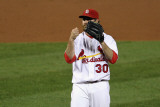 Milwaukee Brewers v St. Louis Cardinals - Game Three, St Louis, MO - October 12: Jason Motte Photographie par Jamie Squire