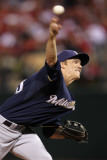 Milwaukee Brewers v St Louis Cardinals - Game Five, St Louis, MO - October 14: Zack Greinke Photographic Print by Jamie Squire