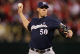 Milwaukee Brewers v St Louis Cardinals - Playoffs Game Five, St Louis, MO - October 14: Kameron Loe Photographic Print by Jamie Squire
