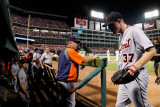 Detroit Tigers v Texas Rangers - Playoffs Game Six, Arlington, TX - October 15: Max Scherzer Photographic Print by Harry How