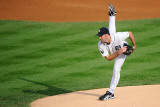 Texas Rangers v Detroit Tigers - Playoffs Game Five, Detroit, MI - October 13: Justin Verlander Photographie par Kevork Djansezian