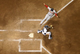 Cardinals v Milwaukee Brewers - G. Six, Milwaukee, WI - Oct. 16: Matt Holliday and Jonathan Lucroy Photographic Print by Christian Petersen