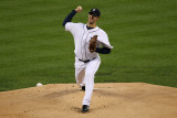 Texas Rangers v Detroit Tigers - Playoffs Game Four, Detroit, MI - October 12: Rick Porcello Photographic Print by Leon Halip