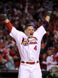 2011 World Series G. 6 - Texas Rangers v St Louis Cardinals, St Louis, MO - Oct. 27: Yadier Molina Photographic Print by Ezra Shaw