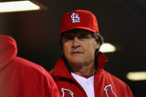 Milwaukee Brewers v St Louis Cardinals - Game Five, St Louis, MO - October 14: Tony LaRussa Photographic Print by Dilip Vishwanat