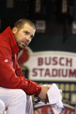 Milwaukee Brewers v St. Louis Cardinals - Game Three, St Louis, MO - October 12: Chris Carpenter Photographic Print by Christian Petersen