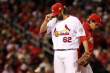 Texas Rangers v St Louis Cardinals, St Louis, MO - Oct. 27: Lance Lynn and Tony La Russa Photographic Print by Jamie Squire
