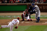 Texas Rangers v St Louis Cardinals, St Louis, MO - Oct. 27: Ian Kinsler and Jaime Garcia Photographic Print by Rob Carr 